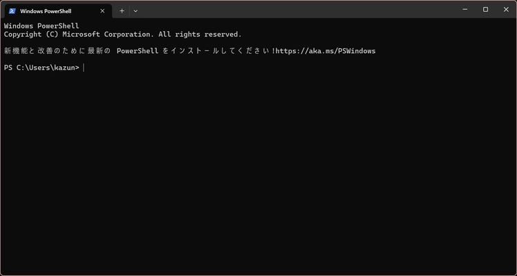 ターミナル画面